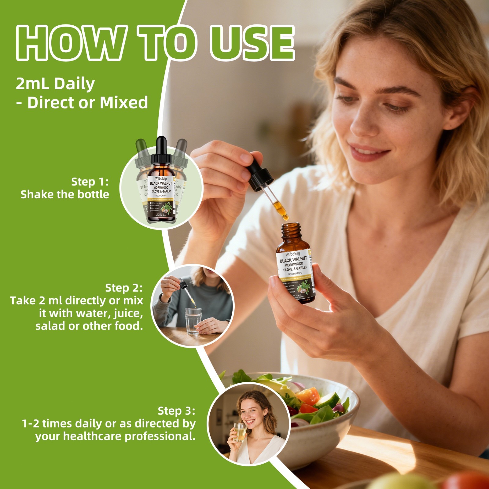 Black Walnut Wormwood Tincture–Rapid Gut Cleanse & Digestive Health