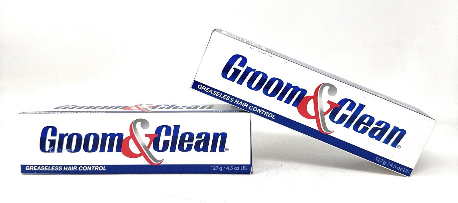 2 PACK Groom and Clean Greaseless Hair Control 4.5 Oz Tube Box NEW 11/2026