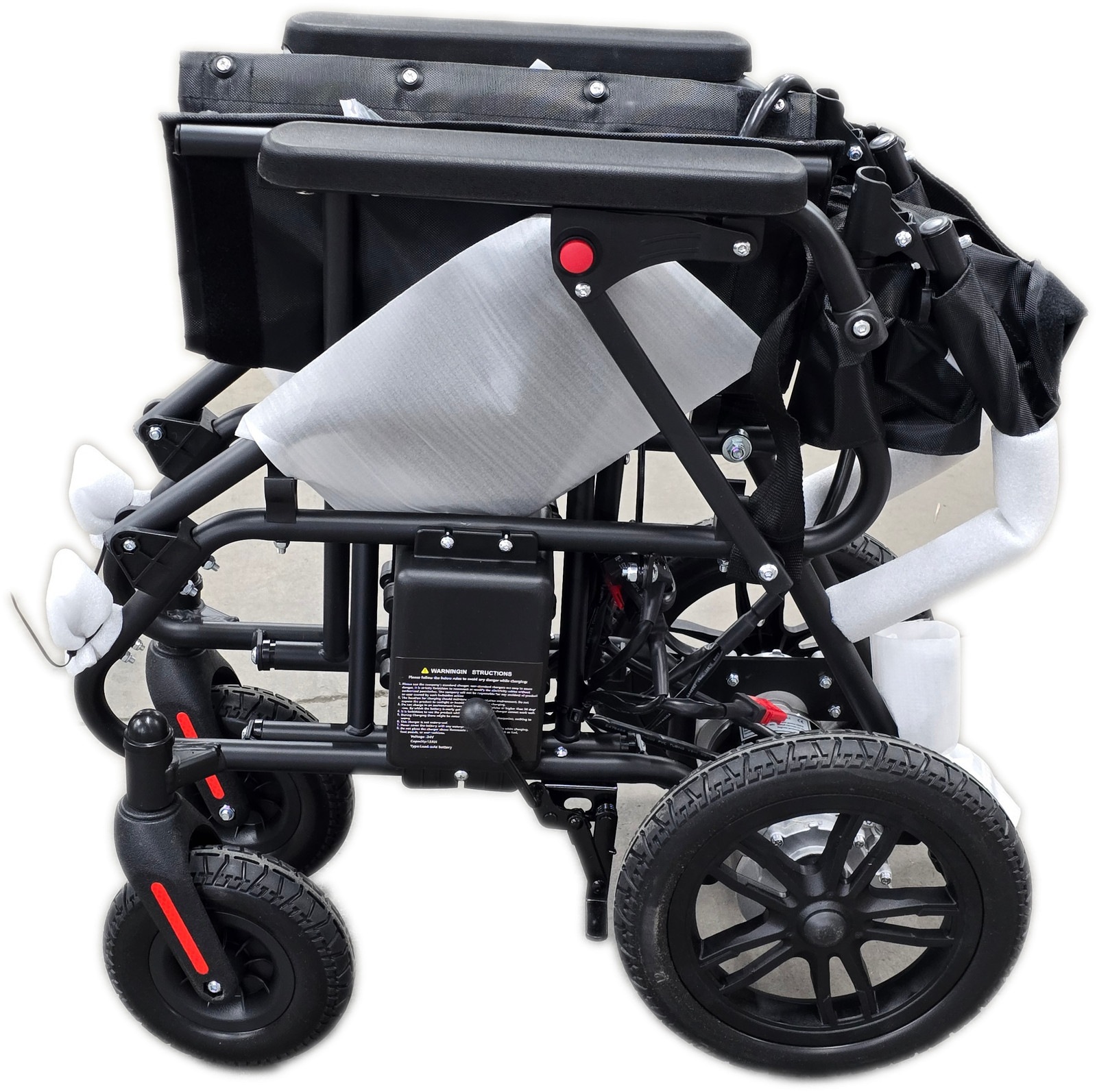 Kerdom Portable Folding Electric Wheelchair Blue