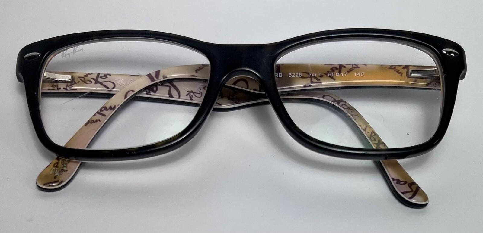 RAY-BAN RB 5228 col 5409 sz 50/17 Eyeglasses Frames * scratched lenses