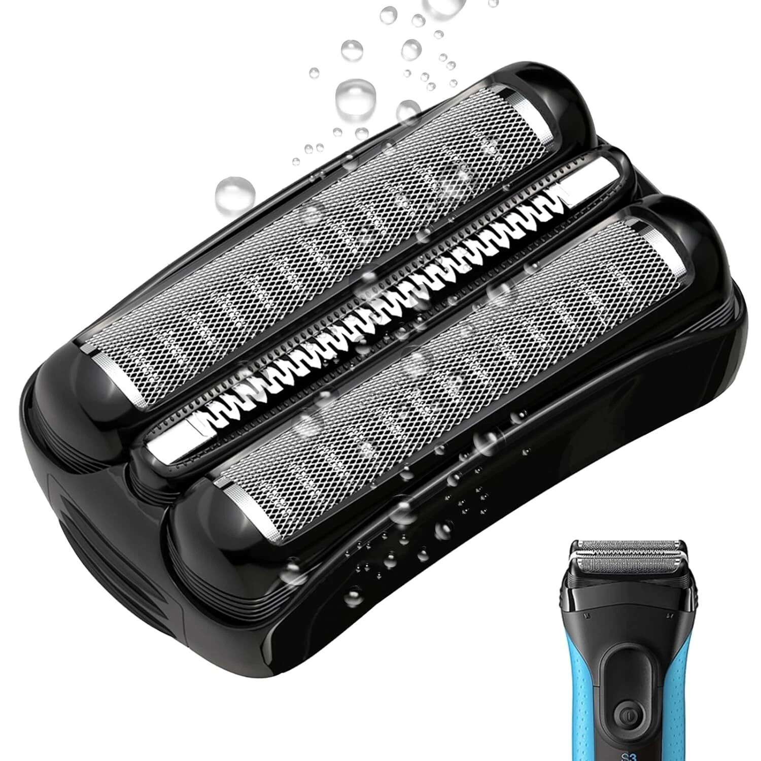 21B Shaver Foil Razor Head Cutter Replacement for Braun Series3,3010s,5409 3040s