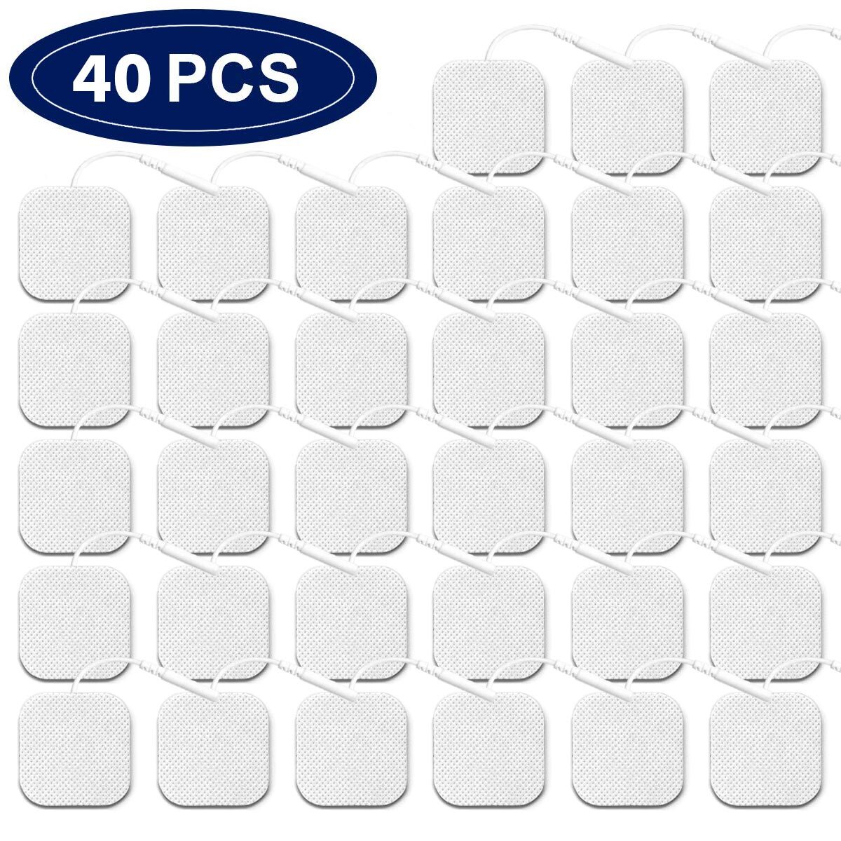 40 Tens Electrode Pads EMS Replacement Unit 7000 3000 2×2 Muscle Stimulator BULK
