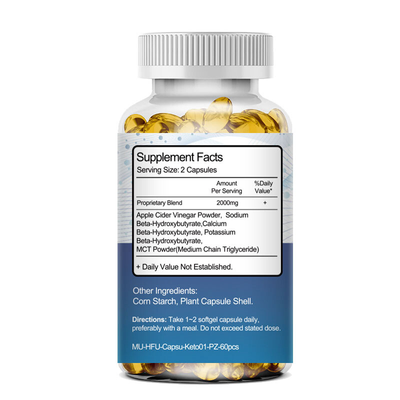 Keto BHB Capsules Weight Loss Diet Pills Fat Burner Detox Dietary Supplement NEW