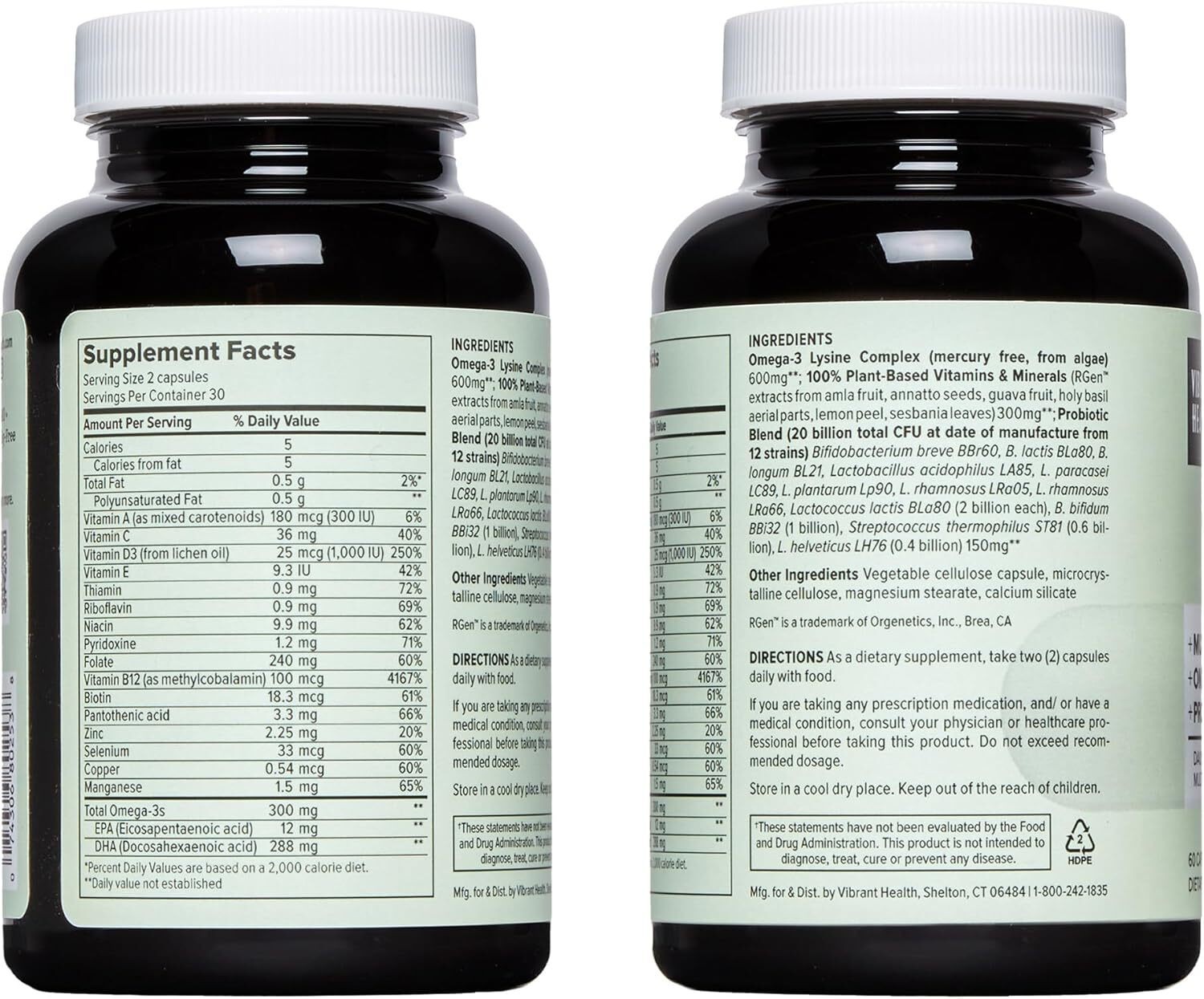 Vibrant Health – Trilogy Vegan, 60 vegicaps EXP 3/26