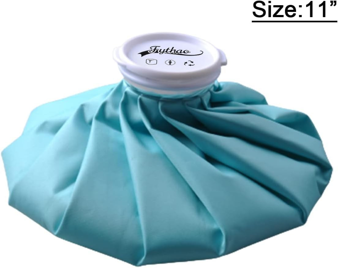 Ice Bag, Ice Packs for Injuries Reusable 11″, Hot Water Bag for Pain Relief, Hot