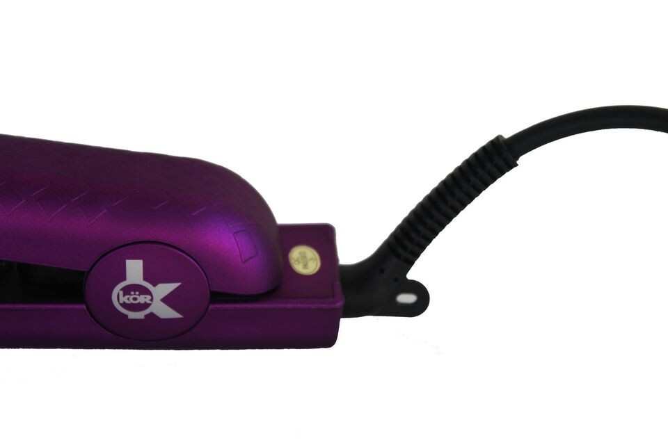 KOR Hair Straightener 100% Ceramic Pink & Purple Hair Iron 3 Years Warranty