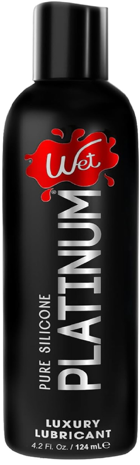 Wet Platinum Silicone Based Lube 4.2 Fl Oz Ultra Long Lasting Premium Lubricant.