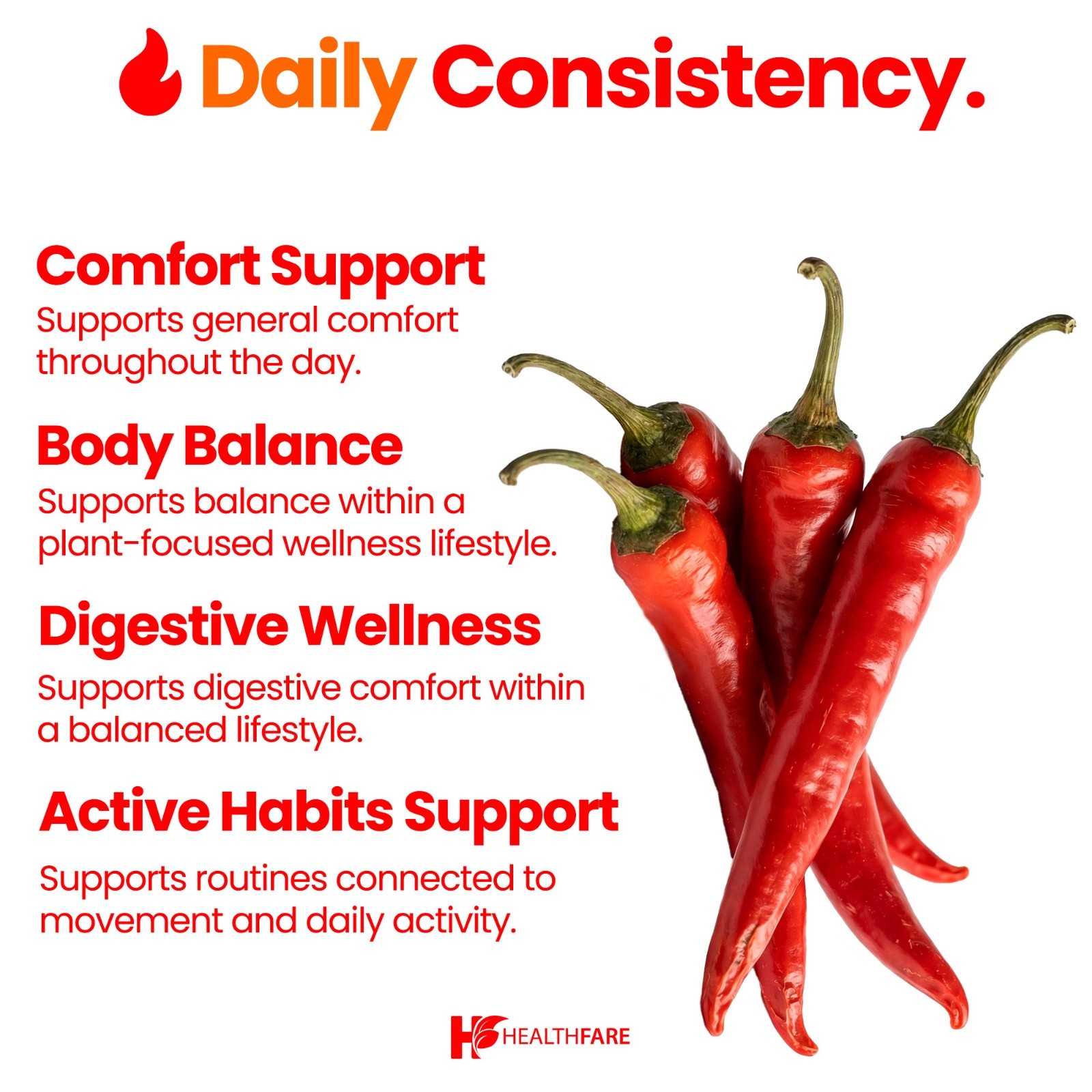 Healthfare Cayenne Pepper Extract, 600mg | 200 Veg Capsules | 45,000 HU