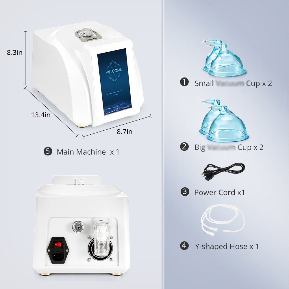Professional Butt Contour Machine -73kPa Suction Touch Screen Easy to Use USA