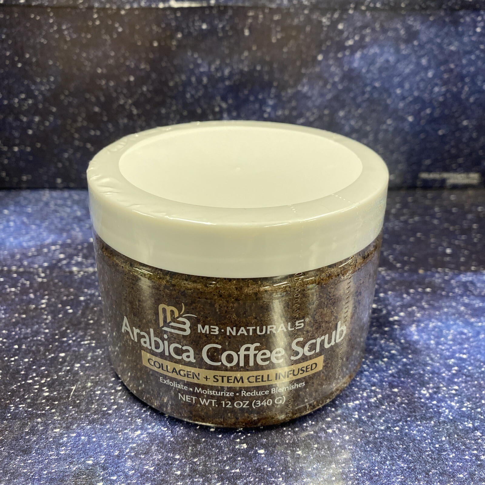 M3 Naturals Arabica Coffee Scrub – Collagen + Stem Cell Infused – 12 Oz