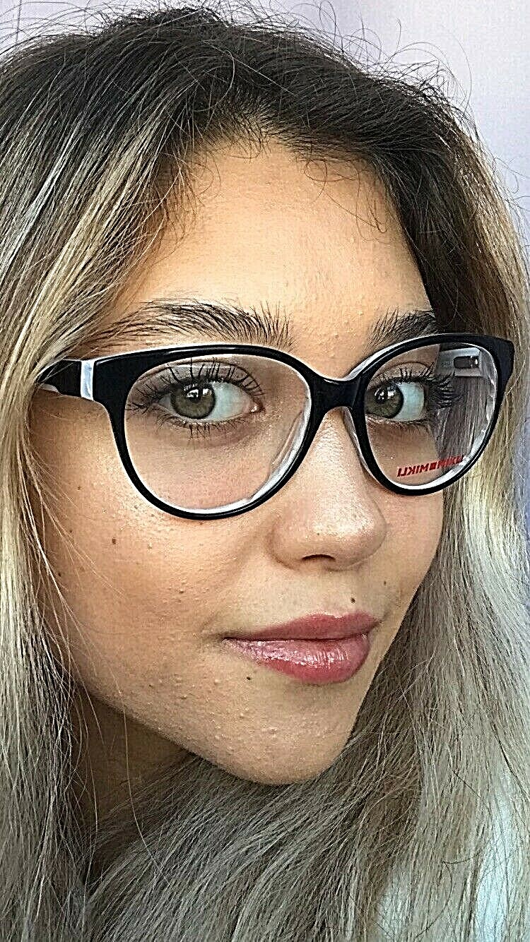 New Mikli by ALAIN MIKLI MR9R12 M01 54mm Black White Women’s Eyeglasses Frame