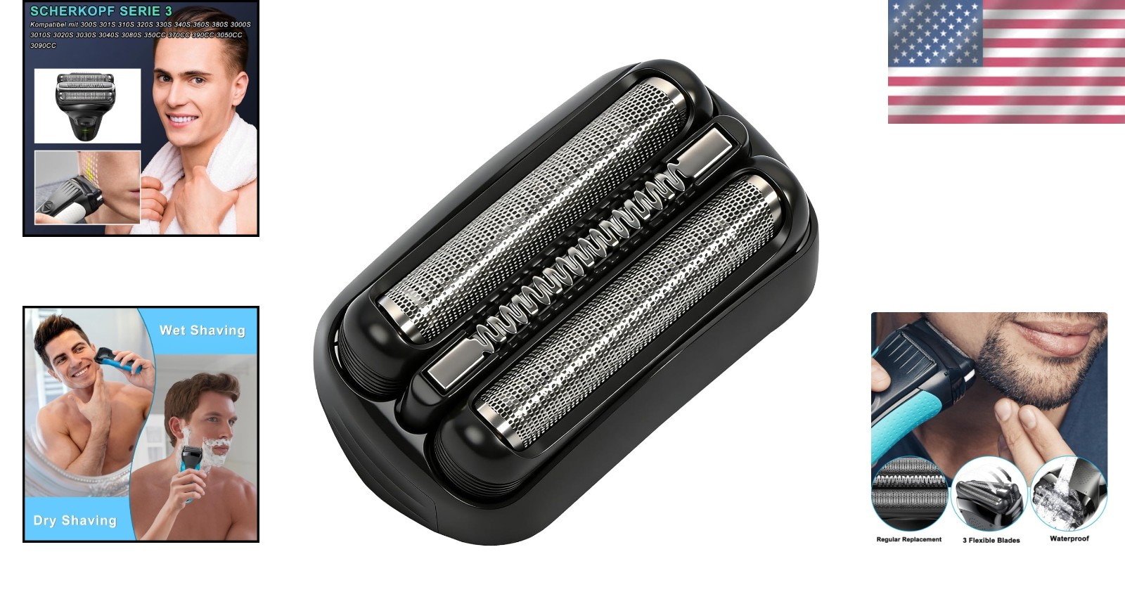 Precision 21B Replacement Shaver Head for Series 3 – Easy Install & Quiet Use