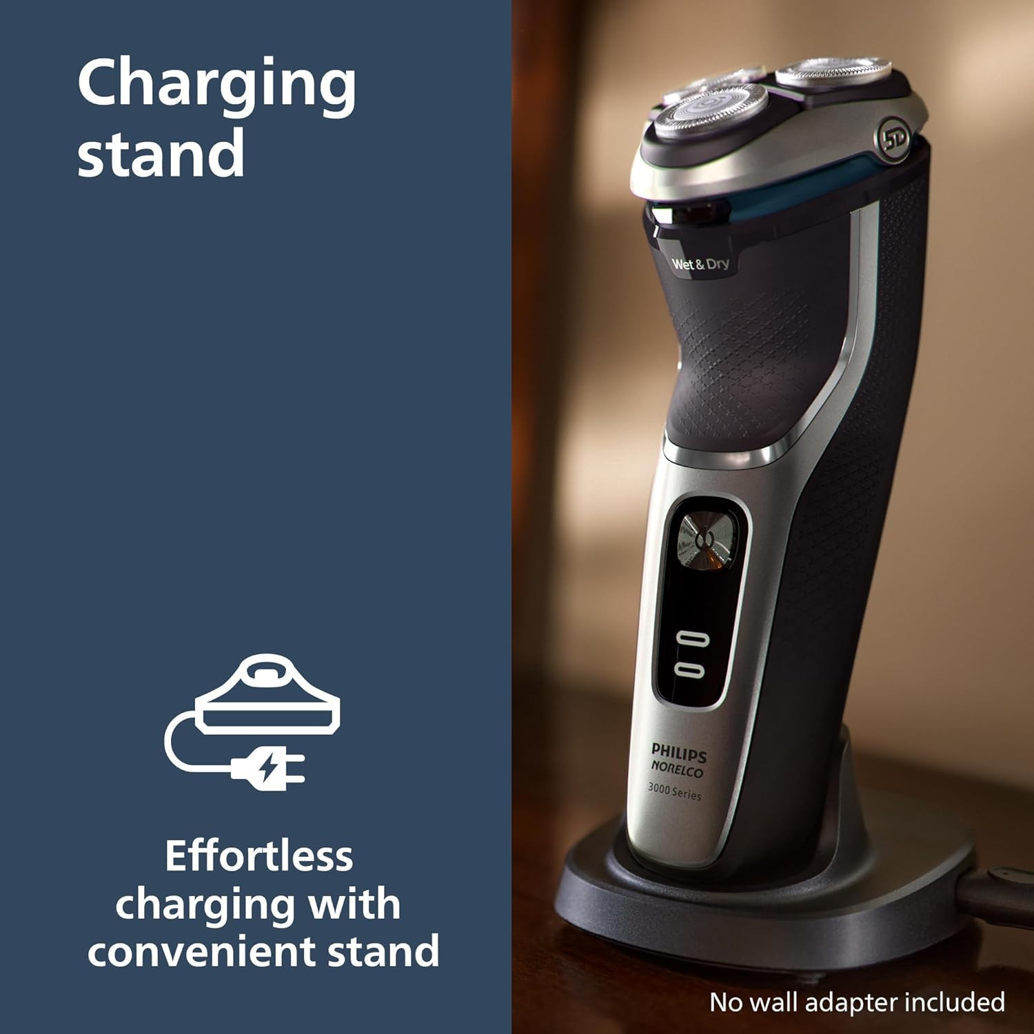 Philips Norelco Shaver 3900 Series, Wet and Dry Electric Shaver, P-Cap, Travel P