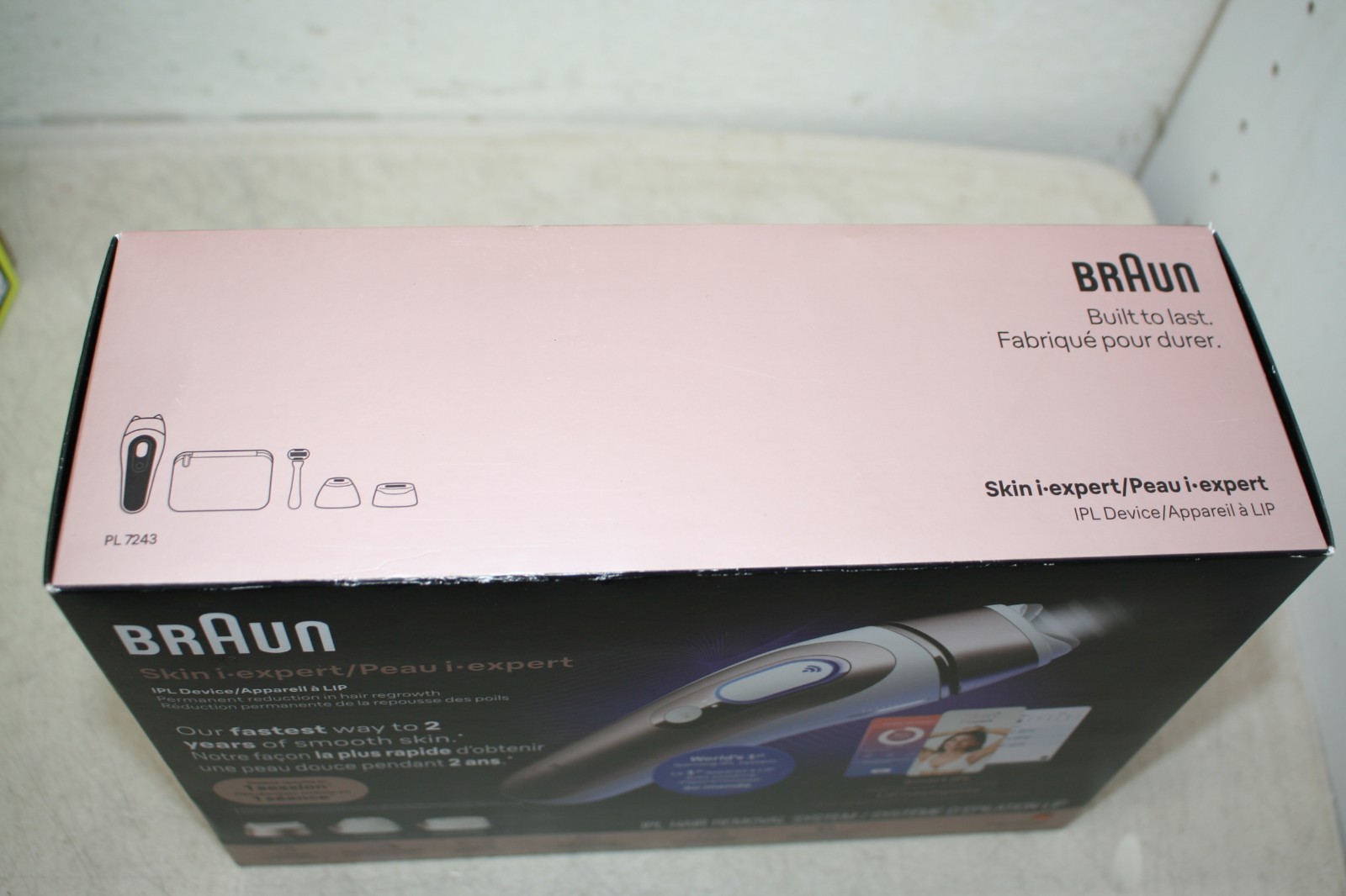 Braun Skin i-Expert Smart IPL Hair Removal Device App Guided 2 Heads Case 6036