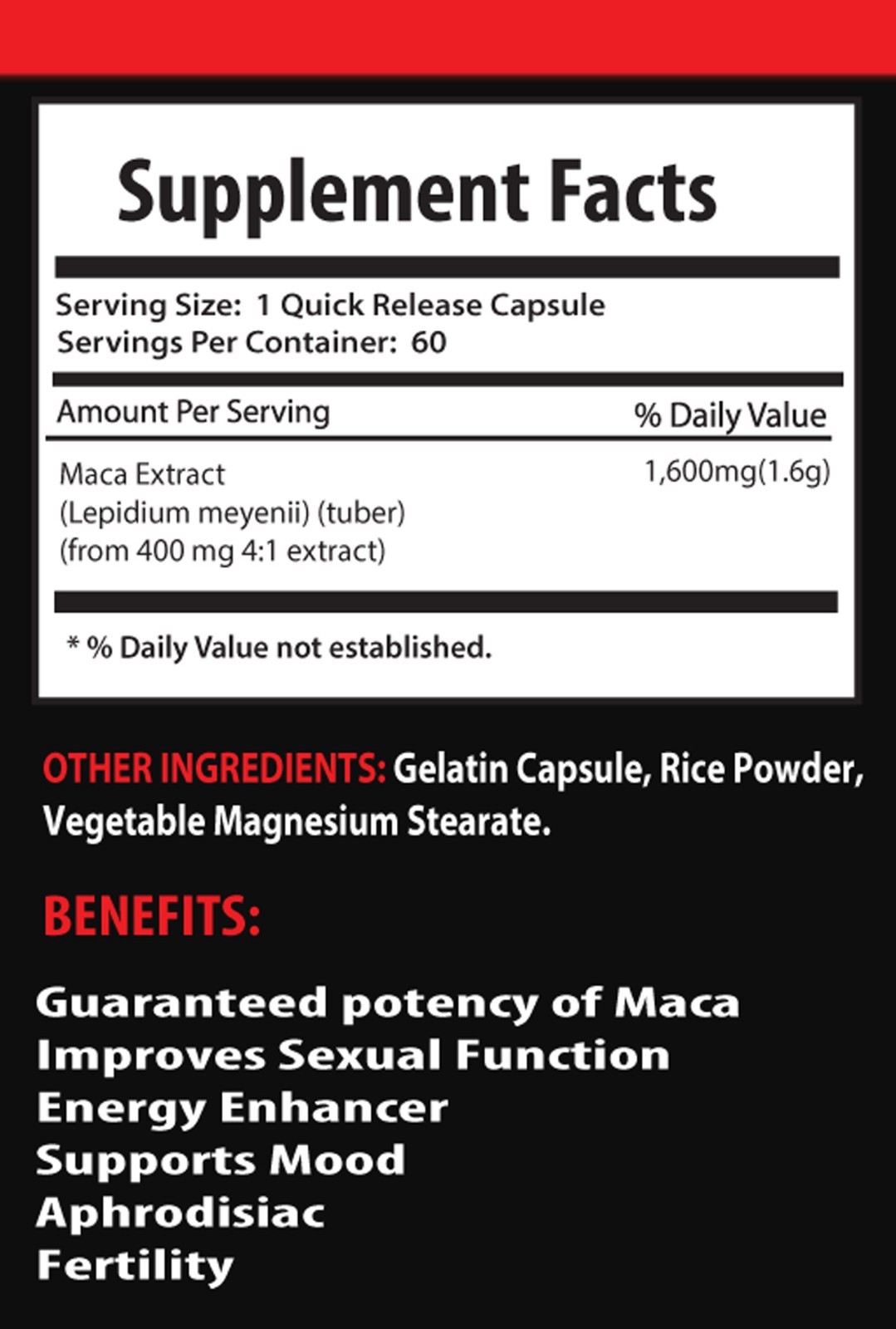 libido max – MACA EXTRACT 1600MG 1B – maca blend