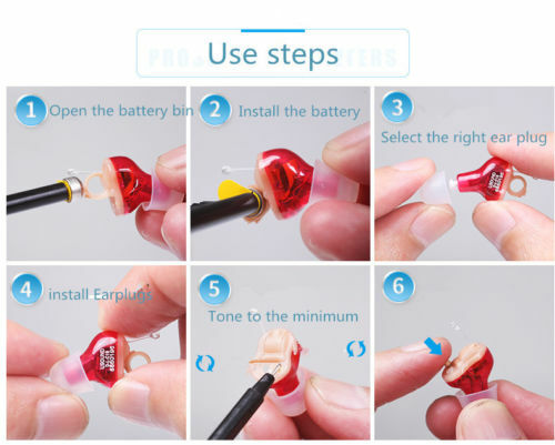MiNi Invisible Hearing Aids CIC Small Sound Voice Enhance Hearing Amplifier US