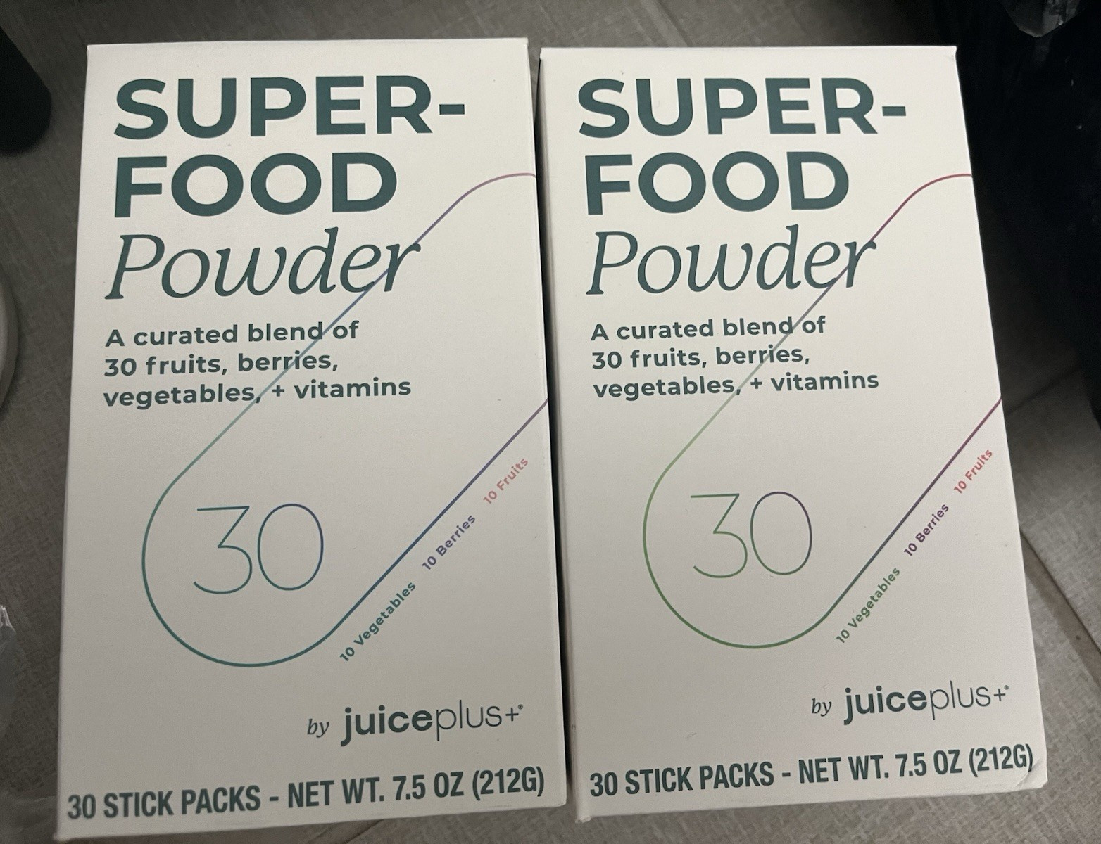 Juice Plus+ Superfood Vitamin Powder 30 Stick Packs Kosher 7.5 oz (212g)
