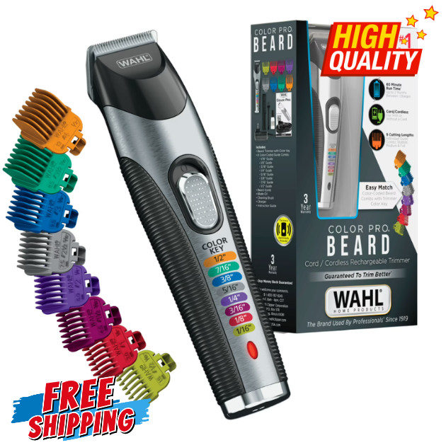 Wahl Color Pro Cord/Cordless Rechargeable Hair, Beard Trimmer for Men – 9891-100