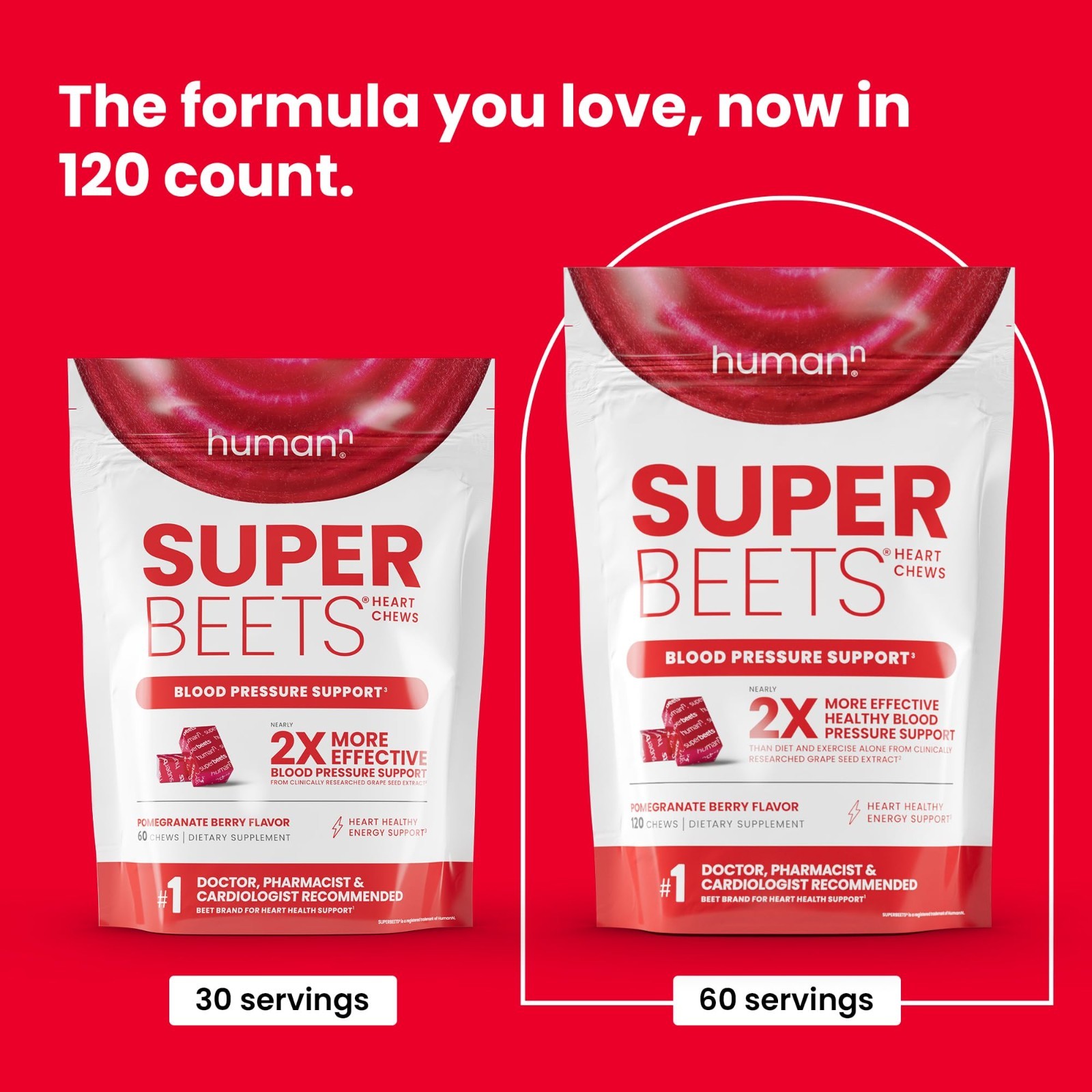 3 Pack Super Beets Beetroot & Grape Seed Chewables