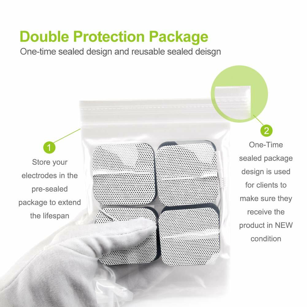 40 TENS Electrode Pads EMS Replacement Unit 7000 3000 2×2 Muscle Stimulator BULK