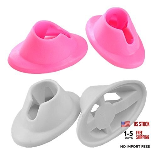 GBSTORE 4 Pcs Anti-spill Nail Polish Bottle Stand Soft Rubber Nail Polish