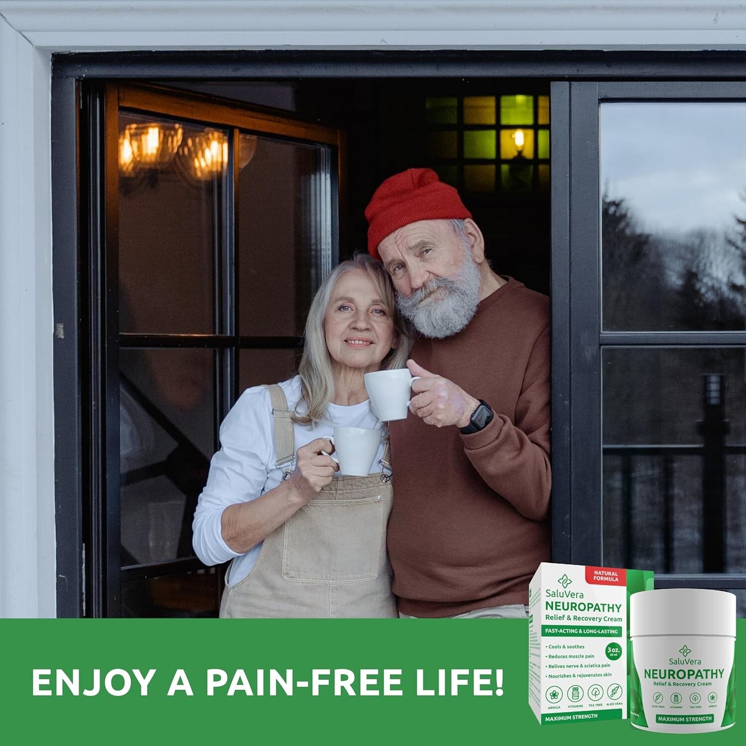 Neuropathy Pain Relief Cream – Max Strength for Foot, Toes, Hand, Leg, Nerve 3oz