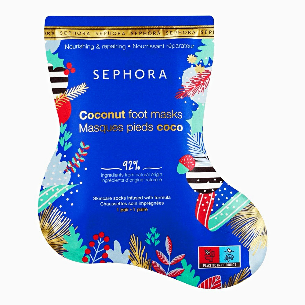 Sephora Coconut Foot Masks Nourishing & Repairing Mask, Coconut Scent 1 Pair