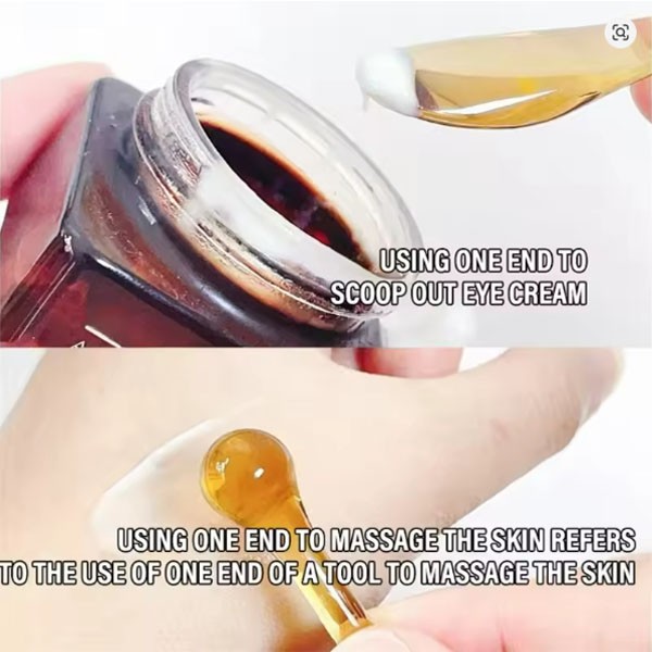 1Pcs Eye Cream Applicator Spoon Roller Transparent Massage Stick Cosmetic Spatul