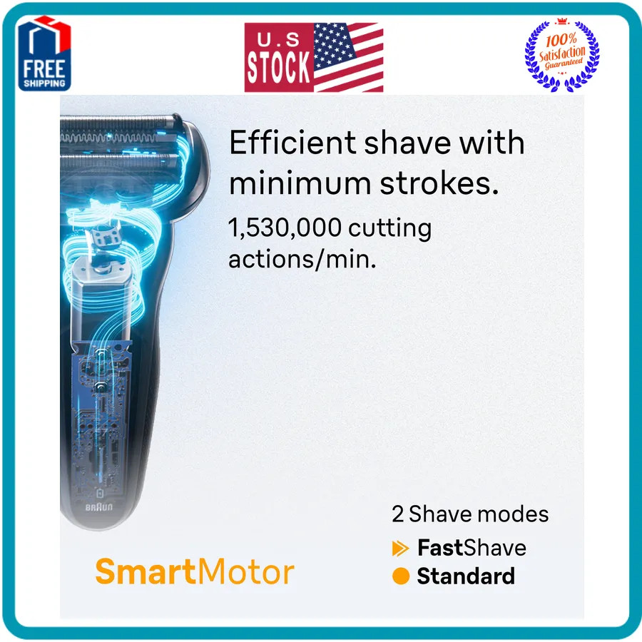 Braun Series 5 Electric Shaver for Men with Beard Trimmer 5118s
