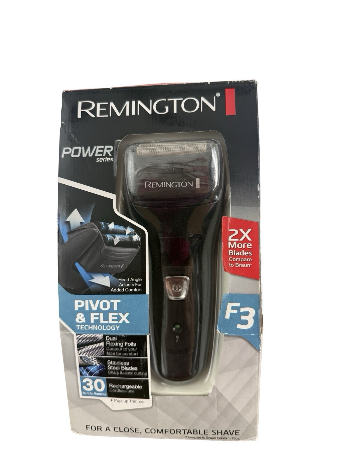 Remington F3 Power Series Pivot & Flex Foil Shaver Cordless Razor F3900New