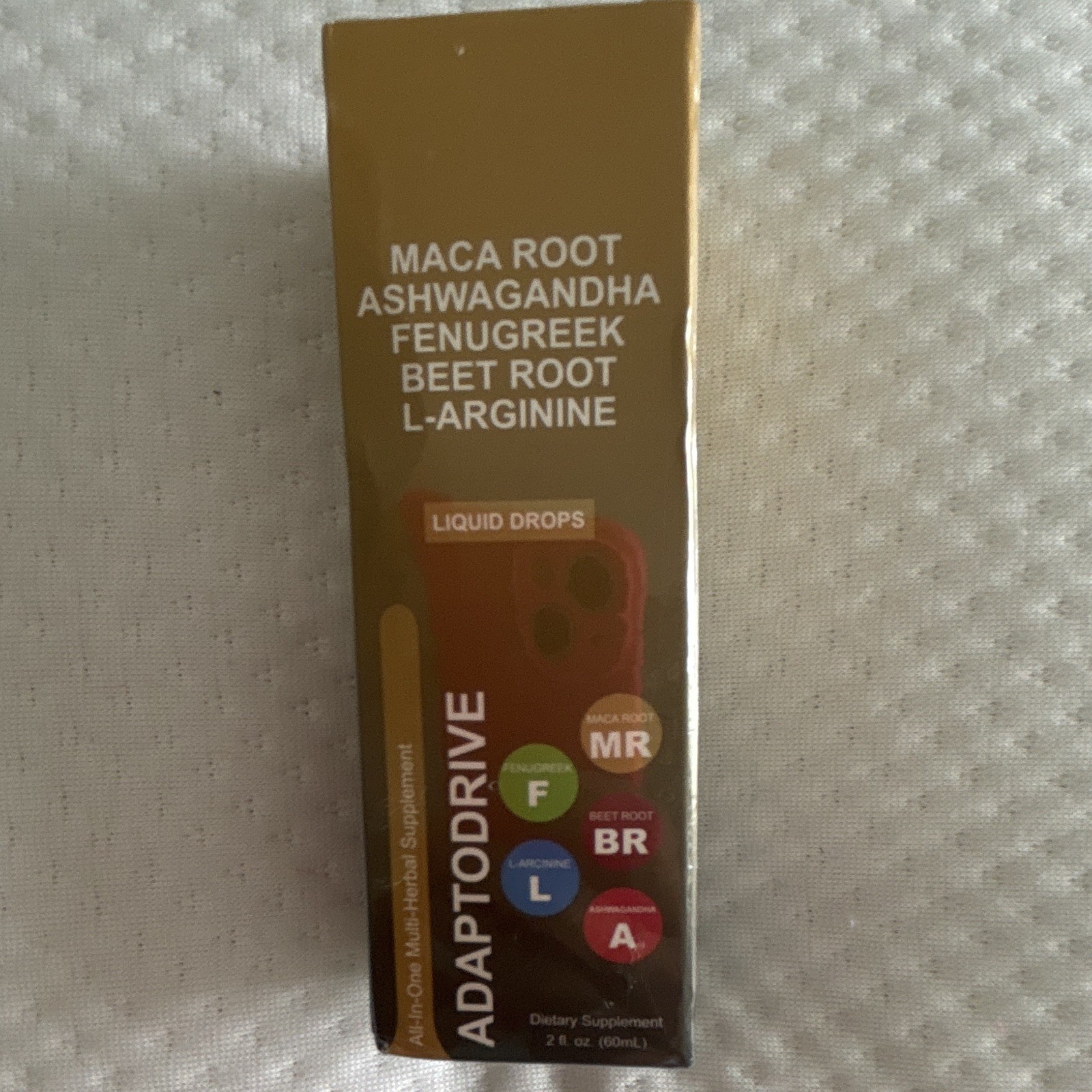 ADAPTODRIVE Liquid Drops Dietary Supplement Maca Ashwagandha Blend 2 fl oz