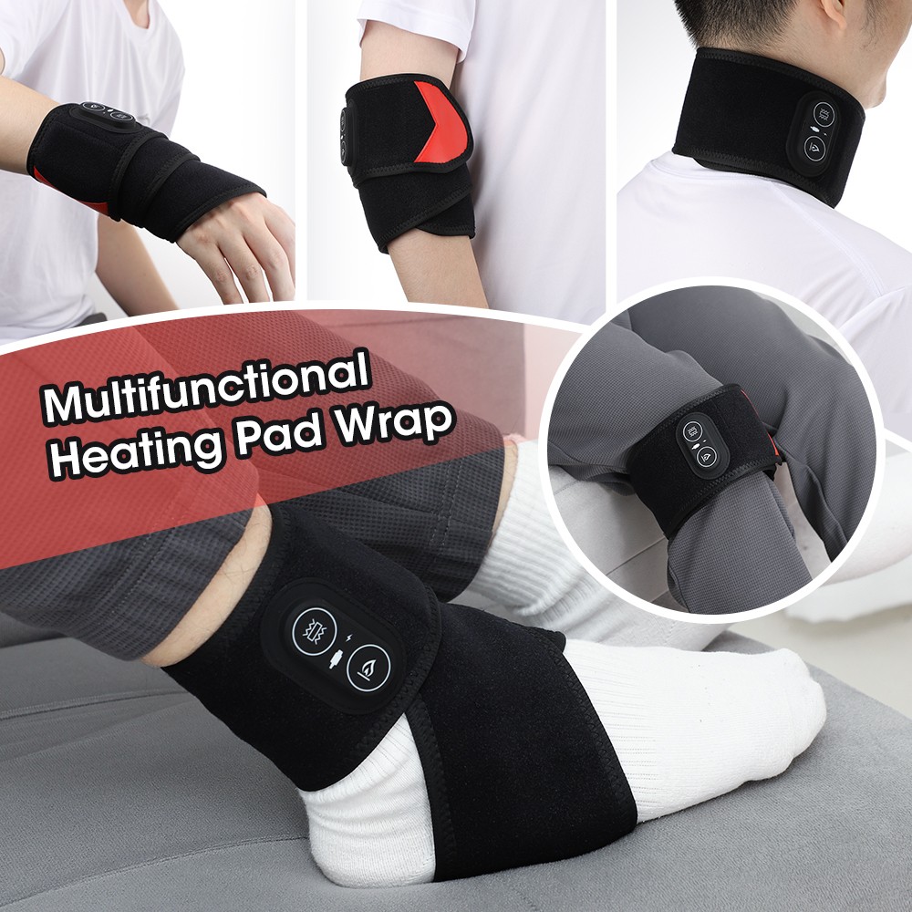 660nm & 850nm Red Light Therapy Wrist Heating Wrap Vibration Massage Pain Relief
