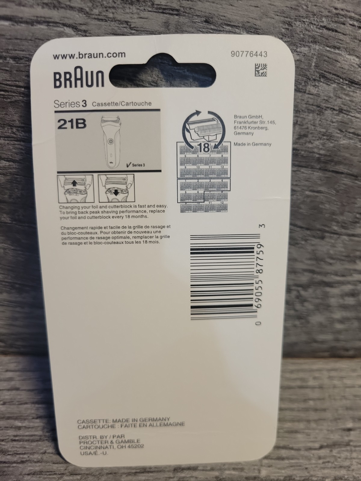 Braun Series 3 21B Shaver Head Replacement