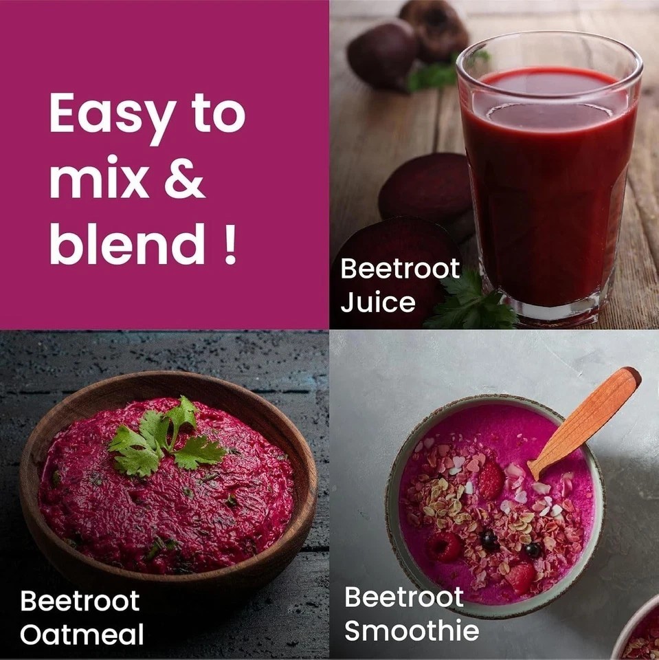Organic Beetroot Powder For Face, Skin & Hair I Drinking | Eating | 100% Pure