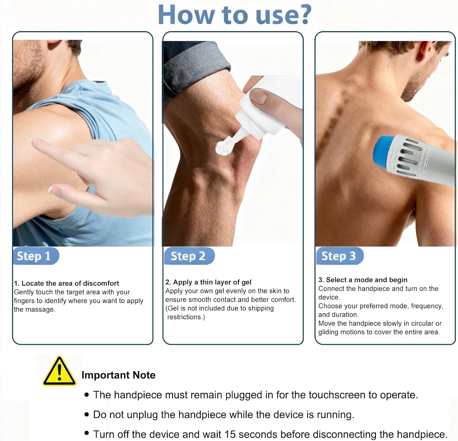 ED Shockwave Therapy Machine Shock Wave Body Massager Pain Relief Equipment USA