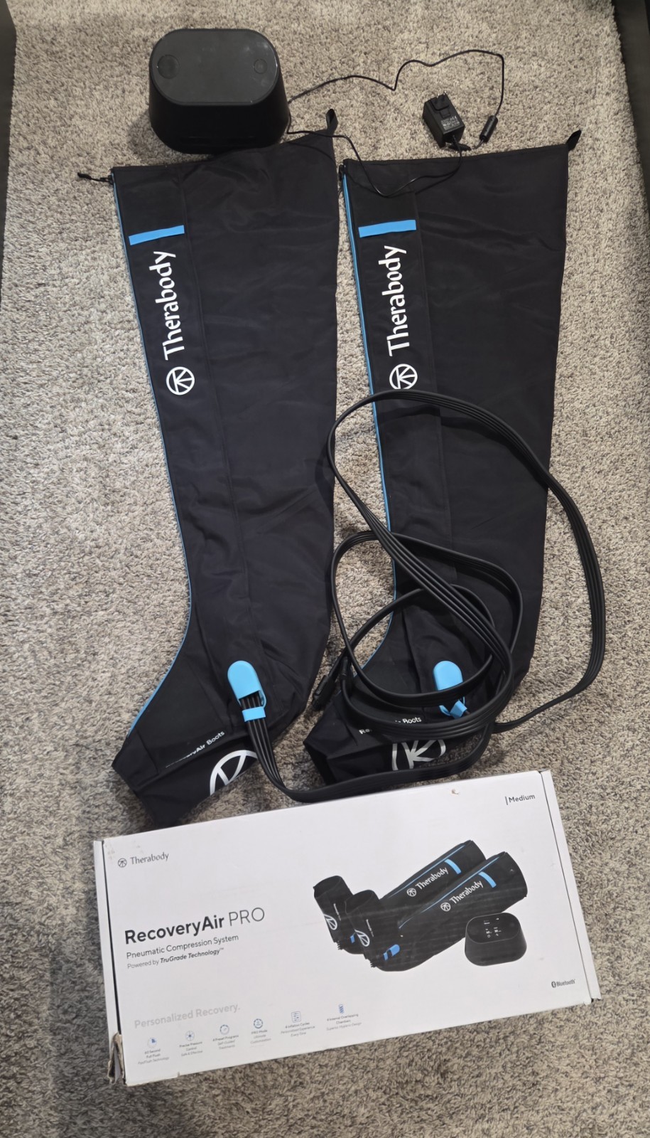 Therabody – RecoveryAir PRO Compression Boots Medium – Black