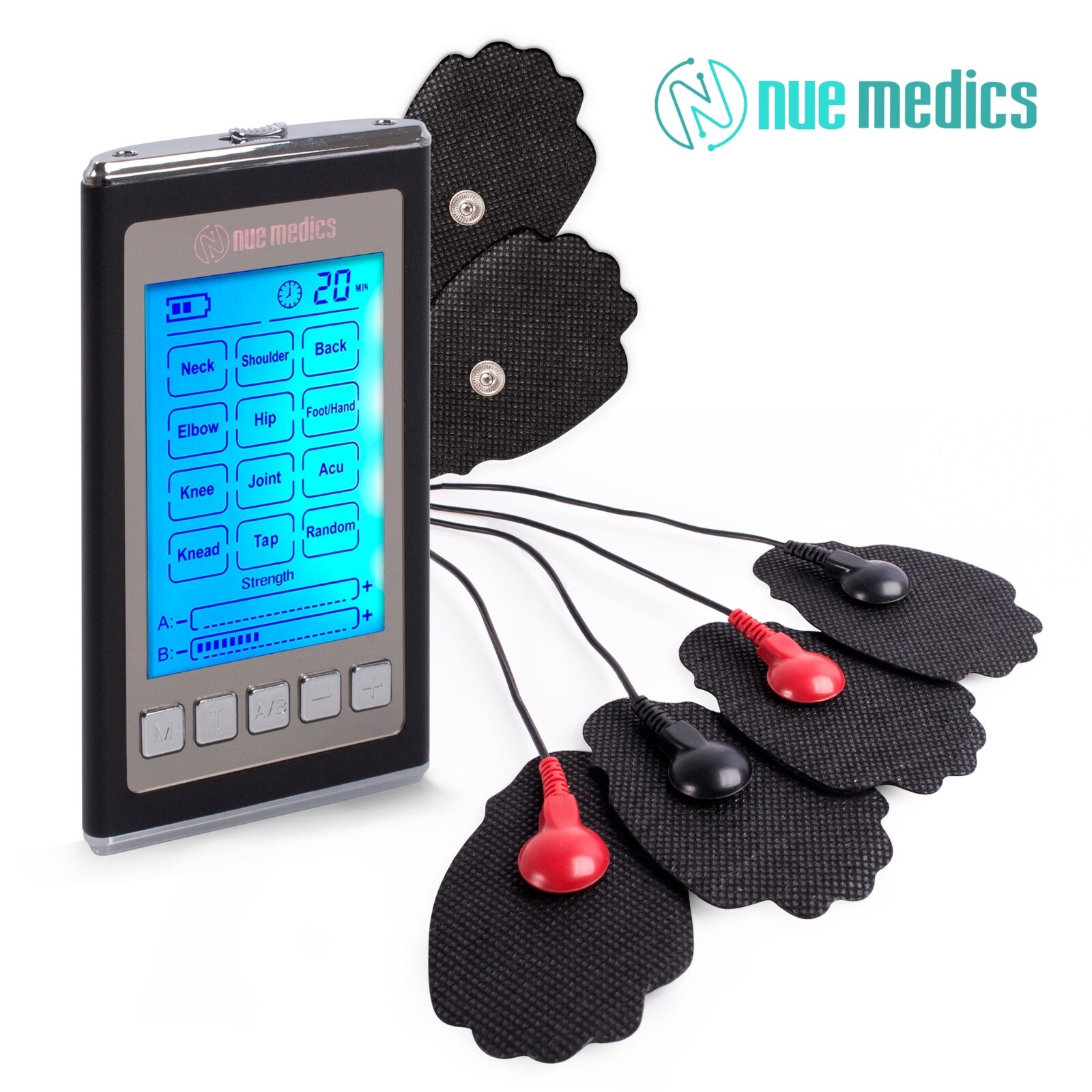 Tens Unit Rechargeable Muscle Stimulator Massager Pain Relief Dual Channel