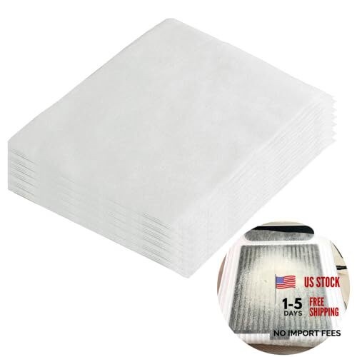 400 Sheets Nail Dust Collector Filter Paper Disposable Nail Dust 400 Pcs White