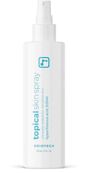 BRIOTECH Topical Skin Spray Hypochlorous Acid Spray for Body & Face Eyelid Clean