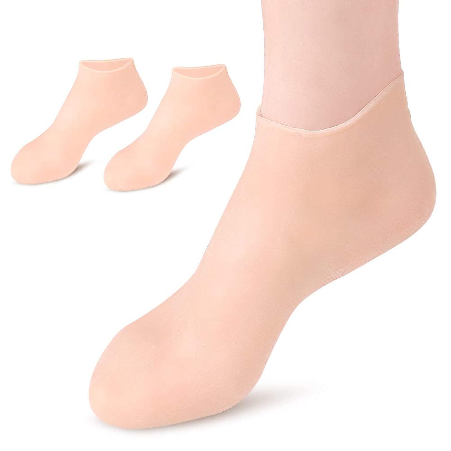 2× Moisturizing Silicone Gloves & Foot Care Socks Hand Spa Pedicure Hydrating US