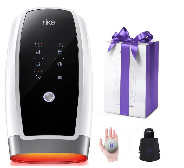 Hand Massager with Heat and Compression, Cordless Hand and Wrist Massager for…