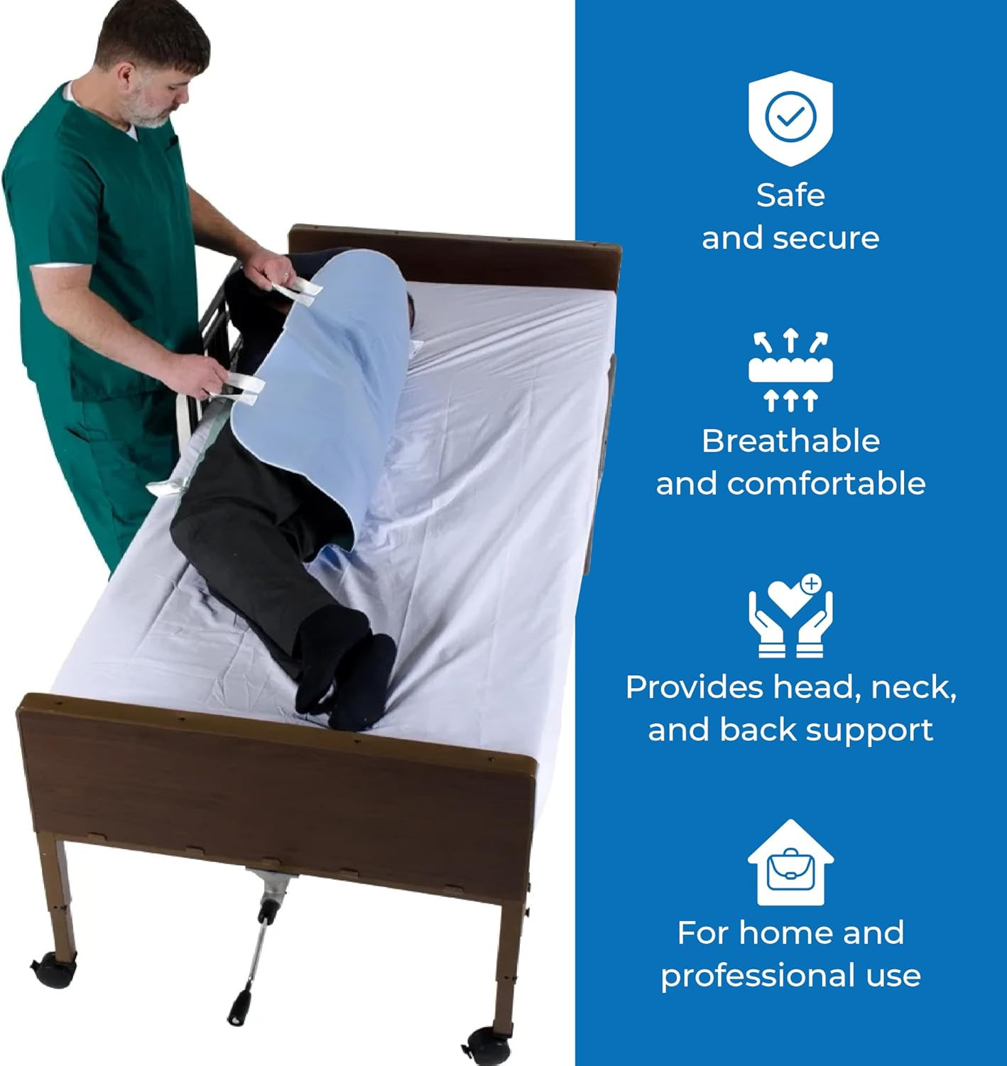 34″ X 36″ Positioning Bed Pad with Handles – Incontinence Mattres…