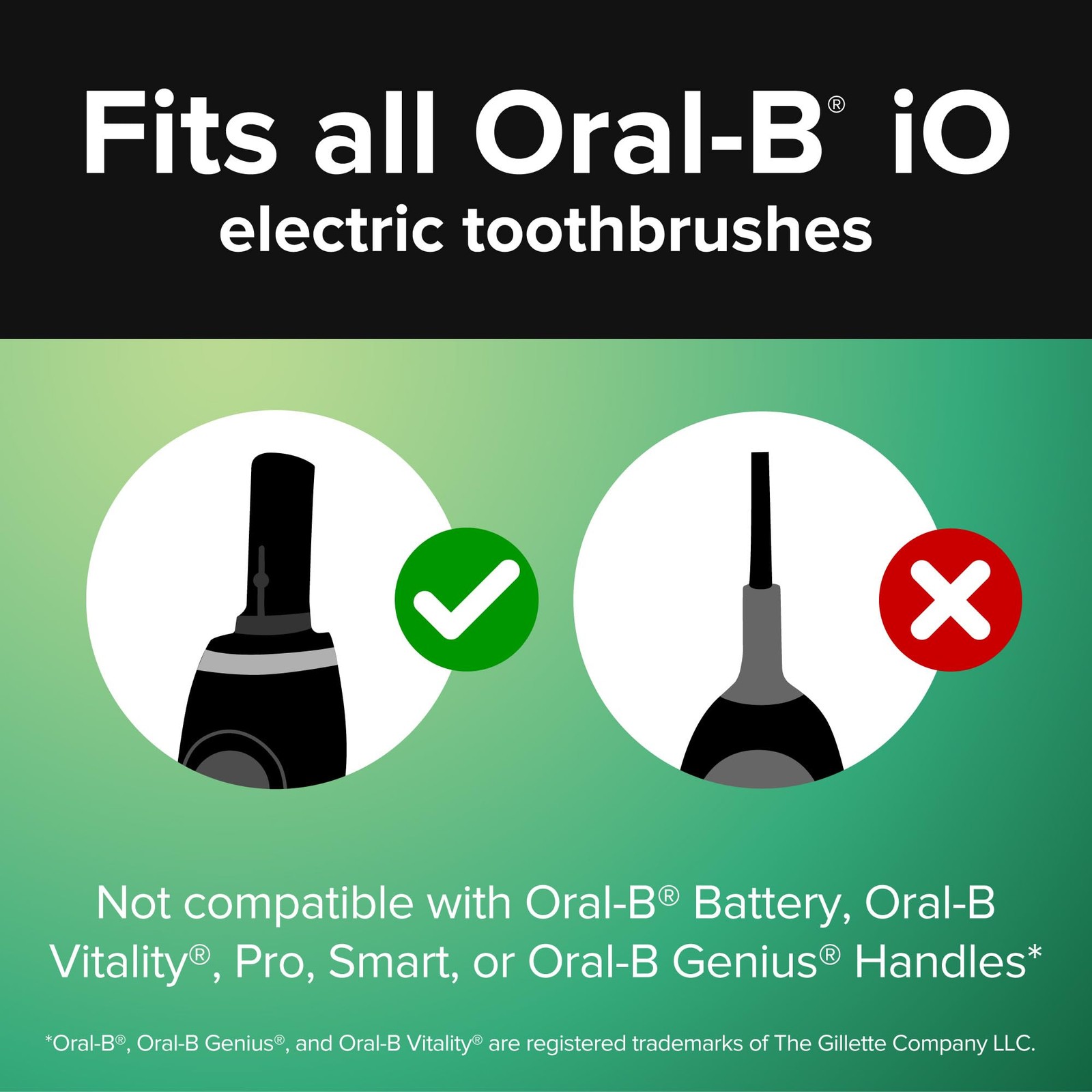 Reach Premium Clean Replacement Toothbrush Heads, Black, 2 Ct, Medium, Black