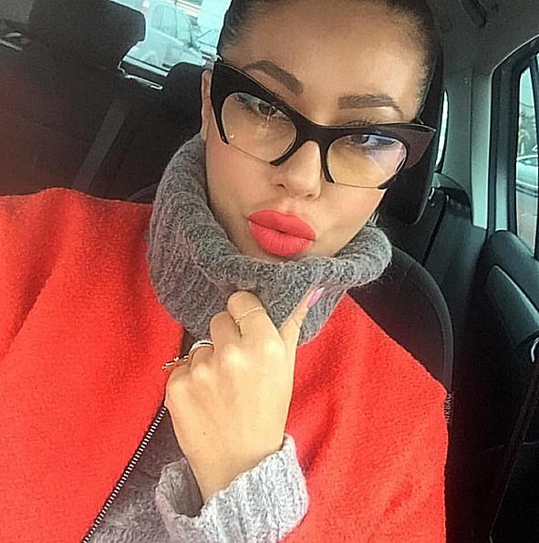 Eyeglasses Cat Eye Demi “Rasoir” Glasses razor cut off lens Shadz GAFAS Fashion