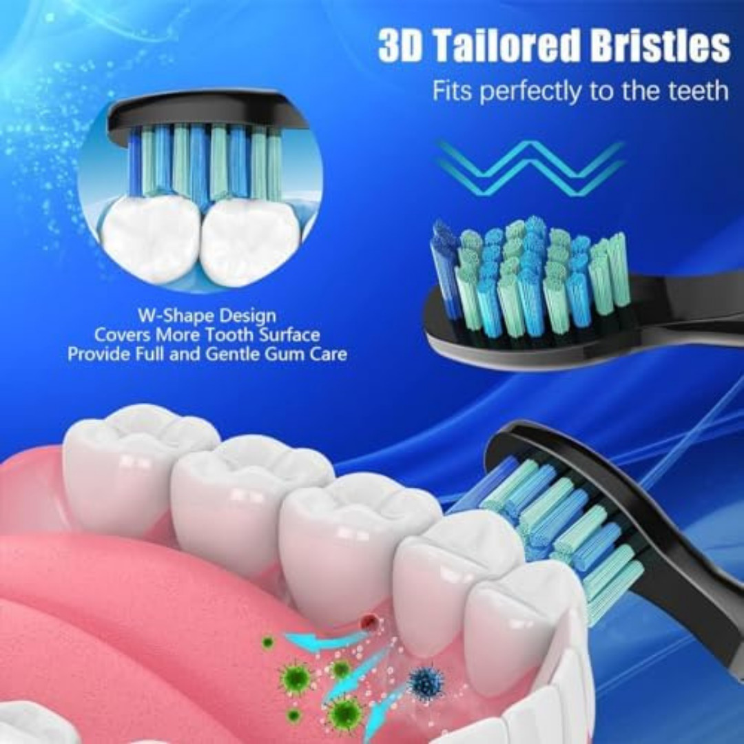 10 Pack Toothbrush Replacement Heads Compatible with Fairywill FW-507/508/515