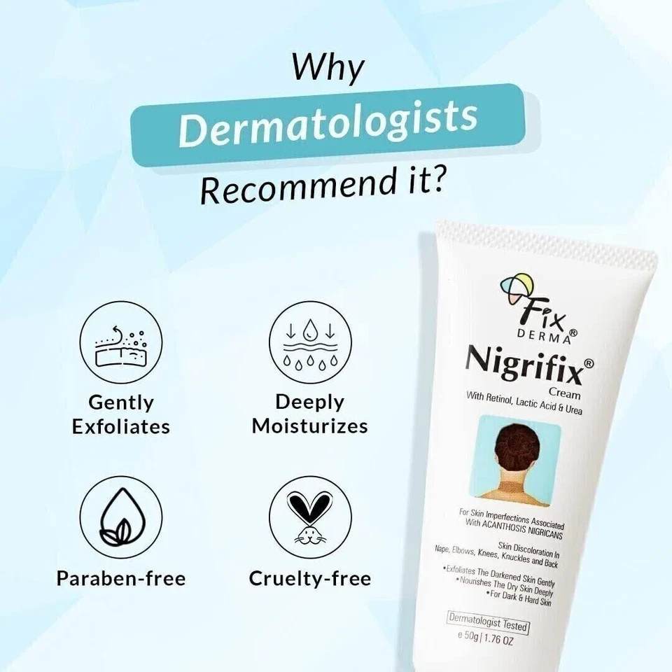 Fixderma Nigrifix cream for For Dark Body Parts (50 GM) tube Fast Shipping.