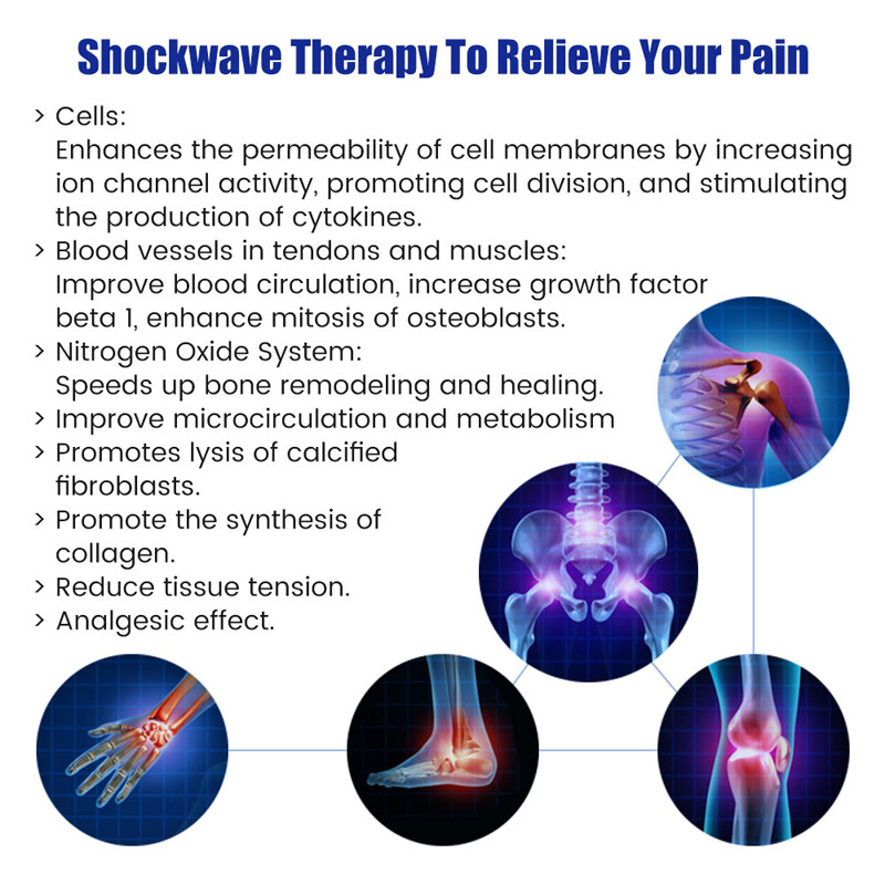 Focused Shockwave ED Teatment Therapy Machine Pain Relief Body Massager USA