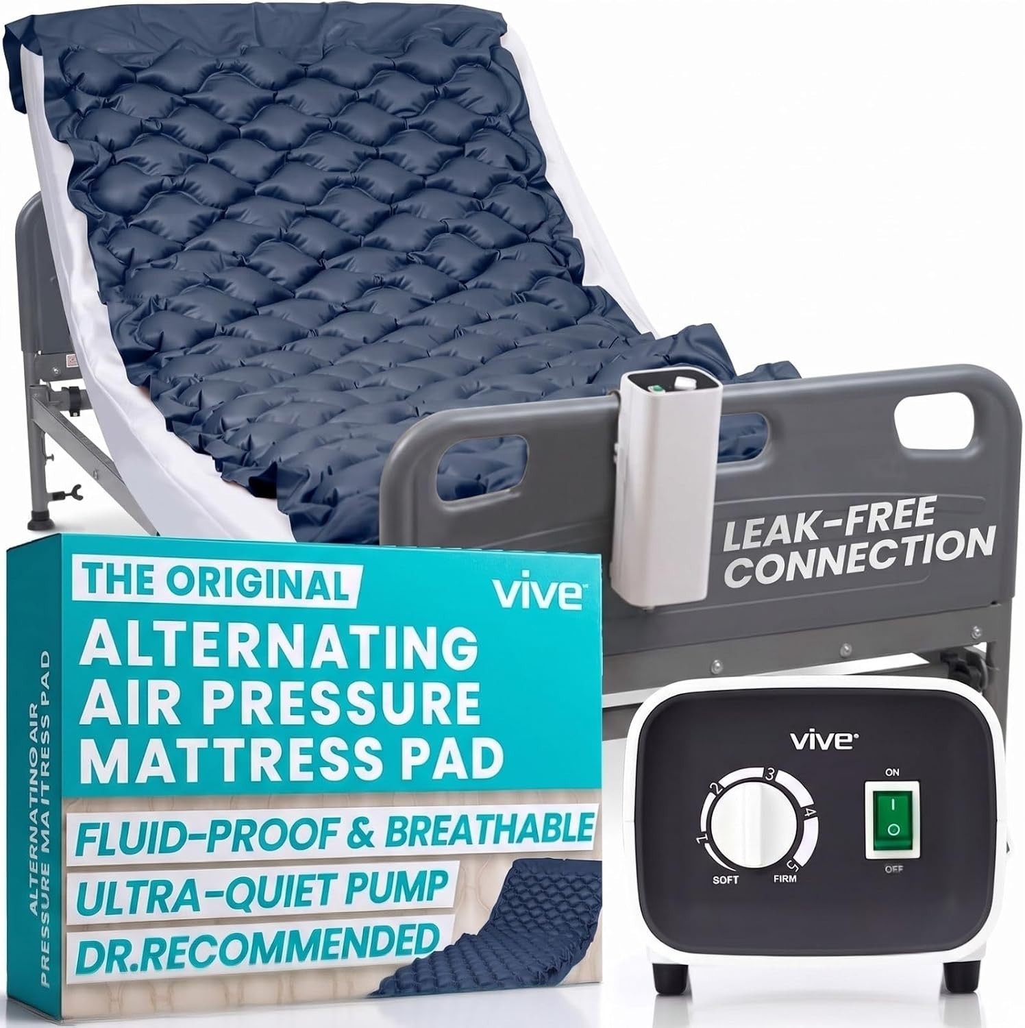 Alternating Air Pressure Mattress Pad for Bed Sore Prevention, 75″x36