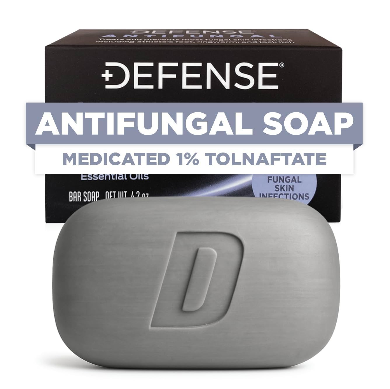 Antifungal Bar Soap for Jock Itch, Ringworm, Athlete’s Foot & Skin Fungus – Medi
