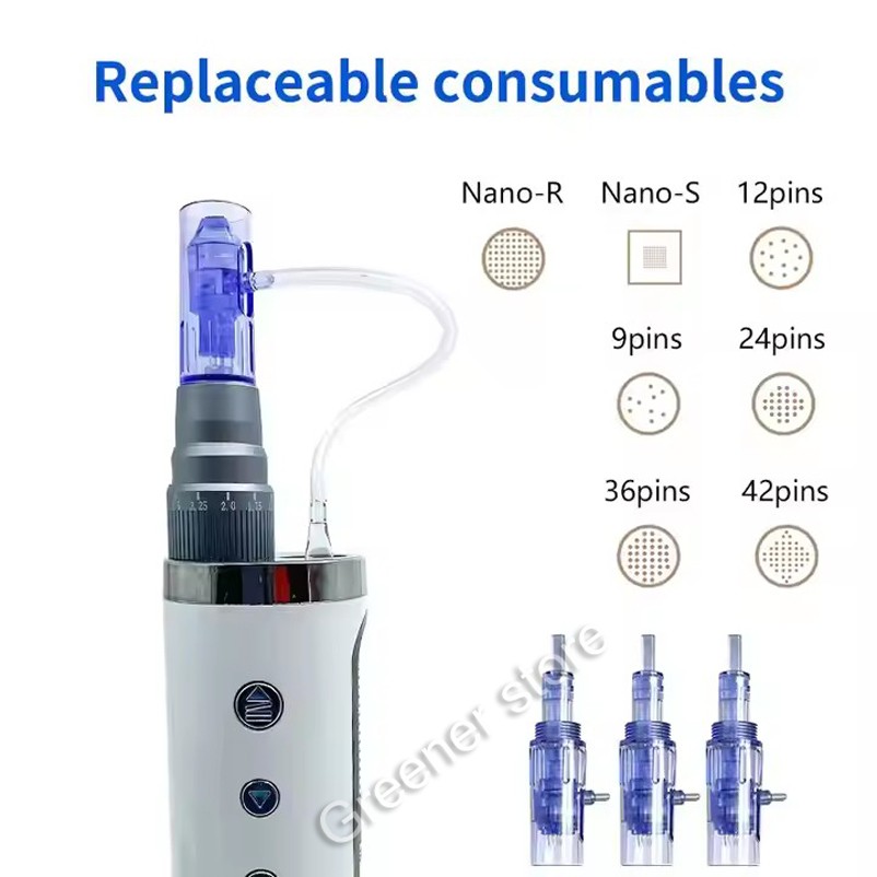 Micro Pen Mesotherapy Gun Repalcement Cartridges 10x 9/12/24/36/42 Pins Anti-Age